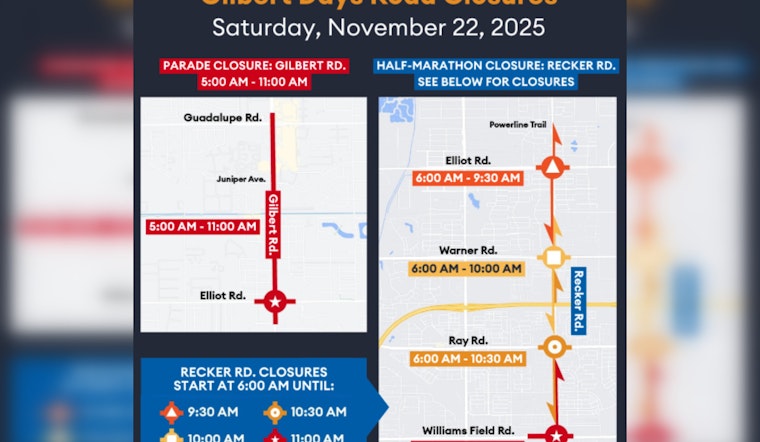 Gilbert Days Parade and Festival Returns with Softball, Live Music, and "Out of this World" Fun on November 21-22
