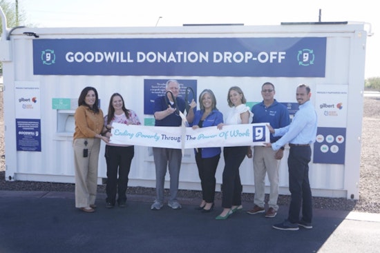 Gilbert Pioneers Sustainability with Arizona's First Monitored Donation Containers in Partnership with Goodwill