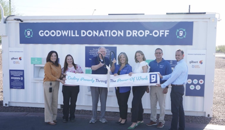 Gilbert Pioneers Sustainability with Arizona's First Monitored Donation Containers in Partnership with Goodwill