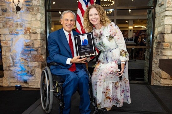 Gov. Greg Abbott Honored with Champion for Choice Award After Historic Texas School Choice Victory