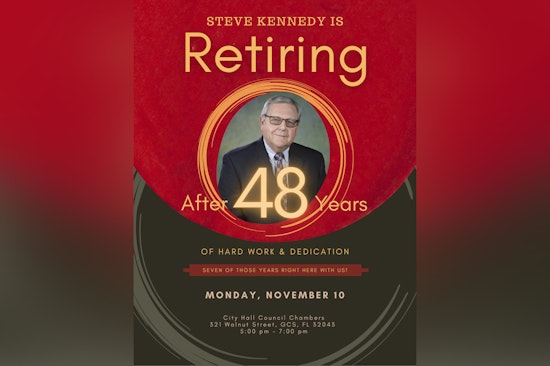 Green Cove Springs Celebrates Retirement of City Manager Steve Kennedy After 48 Years of Service
