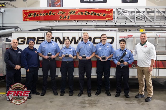 Greenwood Fire Department Celebrates Promotion of Five B-Shift Firefighters to First Class
