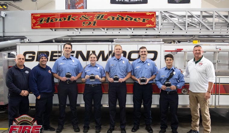Greenwood Fire Department Celebrates Promotion of Five B-Shift Firefighters to First Class
