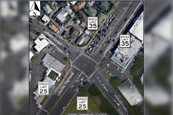 HDOT Increases Speed Limit to 35mph on Honolulu-Bound Likelike Highway Before School Street