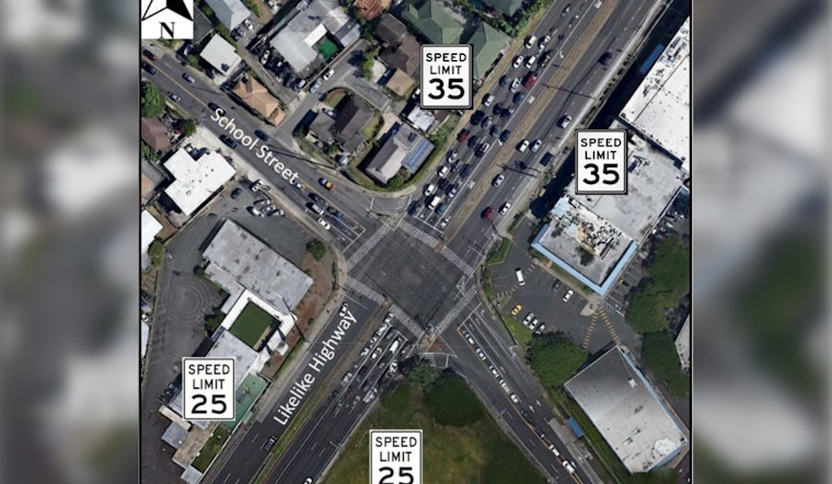 HDOT Increases Speed Limit to 35mph on Honolulu-Bound Likelike Highway Before School Street