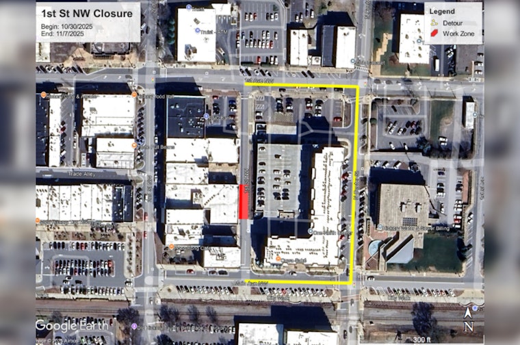 Hickory Commuters Alert – Temporary Detour as First Street NW Closes for Renovations