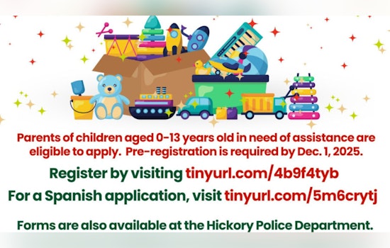Hickory Police Department Calls for Community Support in Annual Cops for Tots Event