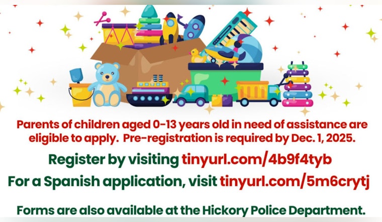 Hickory Police Department Calls for Community Support in Annual Cops for Tots Event