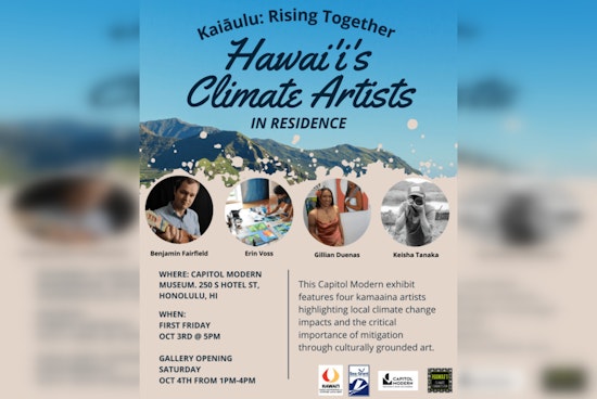 Honolulu's Hawaiʻi State Art Museum Debuts "Kaiāulu: Rising Together" Climate-Conscious Art Exhibit in October