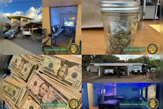 HPD Cracks Down on Illegal Gambling in Kalihi, Seizing Firearms, Drugs, and Cash