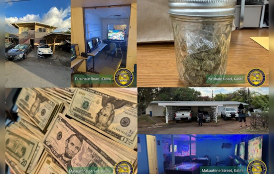 HPD Cracks Down on Illegal Gambling in Kalihi, Seizing Firearms, Drugs, and Cash