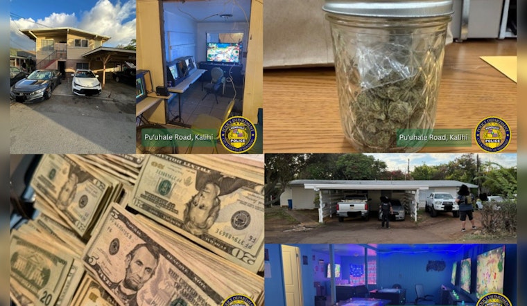 HPD Cracks Down on Illegal Gambling in Kalihi, Seizing Firearms, Drugs, and Cash