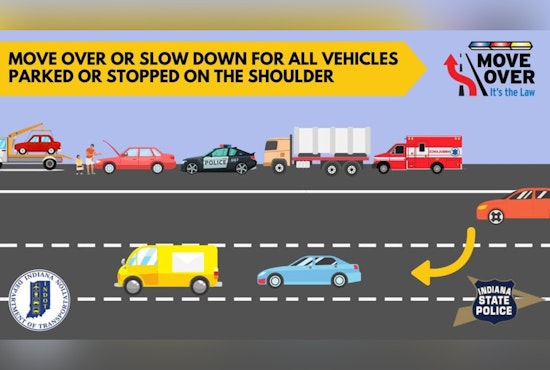 INDOT and Indiana State Police Stress Importance of 'Move Over' Law Ahead of National Move Over Day