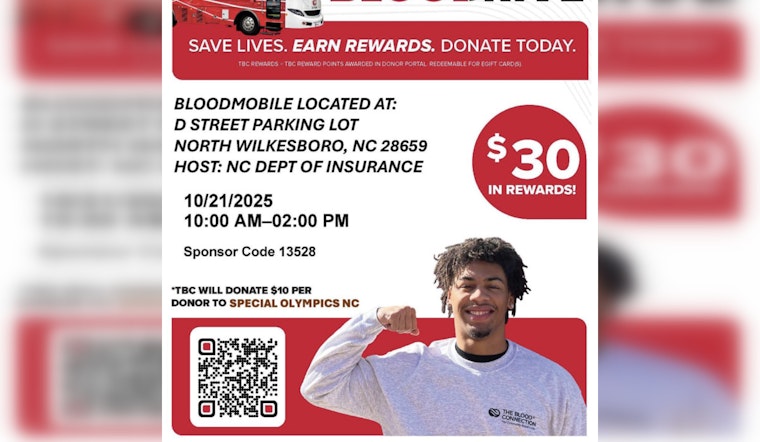 Insurance Commissioner Mike Causey to Support Blood Drive Fundraiser for Special Olympics in North Wilkesboro