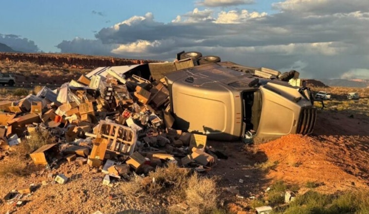 Interstate 15 Traffic Flow Preserved Despite Rollover of Firearm-Laden Semitruck in Washington County