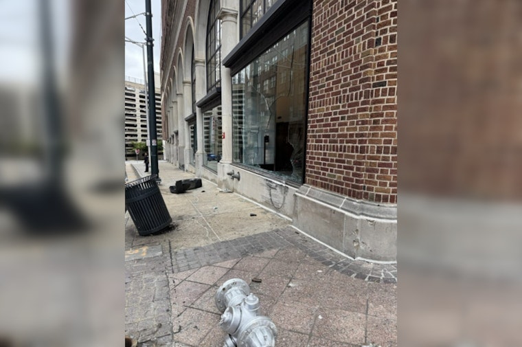 Investigation Underway After Suspected Stolen Vehicle Crashes into Atlanta Building on Peachtree Street