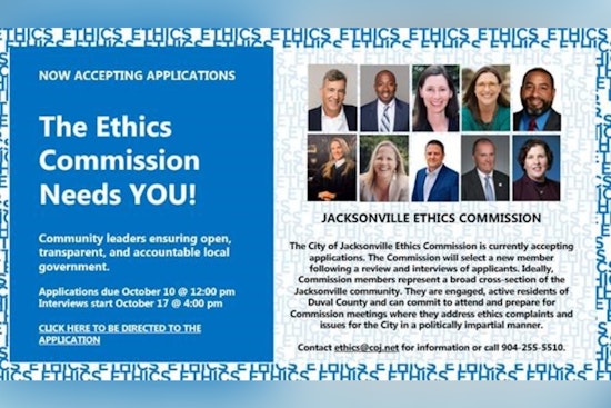 Jacksonville Ethics Commission Announces New Vacancy for Advocates of Transparent Governance