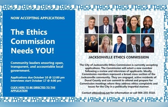 Jacksonville Ethics Commission Announces New Vacancy for Advocates of Transparent Governance