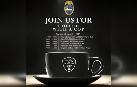 Jacksonville Sheriff's Office Hosts "Coffee with a Cop" Events to Foster Community Dialogue