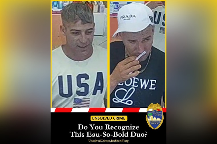 Jacksonville Sheriff's Office Hunts for Suspected Fragrance Thieves Following Shoplifting Incident