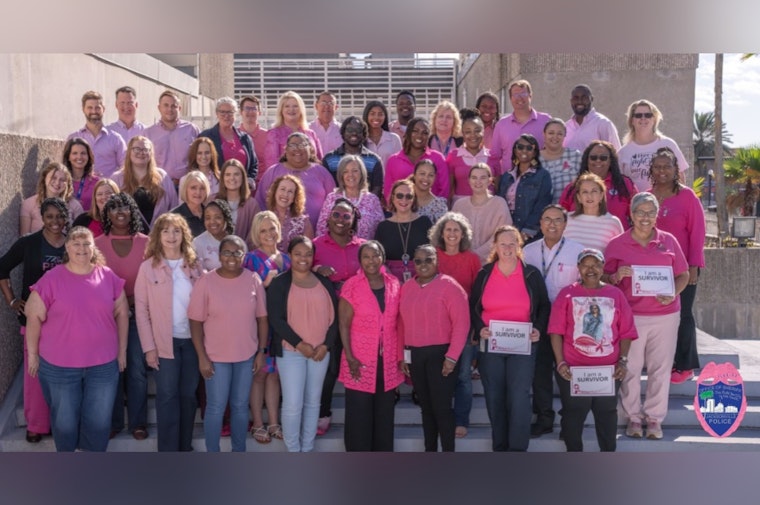 Jacksonville Sheriff's Office Shows Support for Breast Cancer Awareness Month