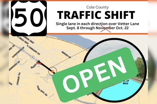 Jefferson City Commuters Celebrate Early Reopening of U.S. Route 50 After Bridge Rehabilitation