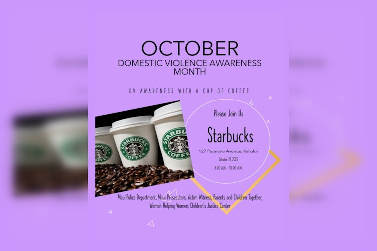 Join Maui Police Department's Coffee Event to Confront Domestic Violence on October 21 in Kahului