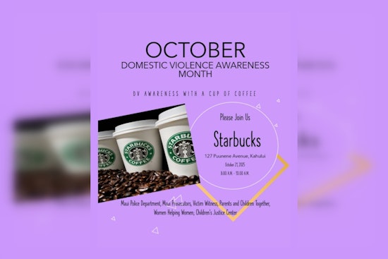 Join Maui Police Department's Coffee Event to Confront Domestic Violence on October 21 in Kahului