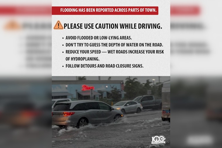 Jupiter and Palm Beach Gardens Drivers Warned of Hazardous Road Conditions Amid Flooding