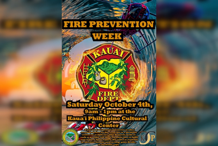 Kaua'i Fire Department Partners with Philippine Cultural Center for Fire Prevention Week Kick-Off