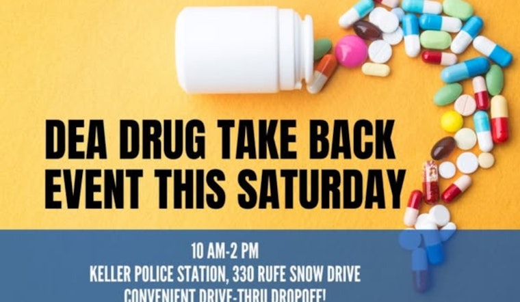 Keller Joins National Effort to Combat Prescription Drug Abuse with Drive-Thru Drug Take Back Day