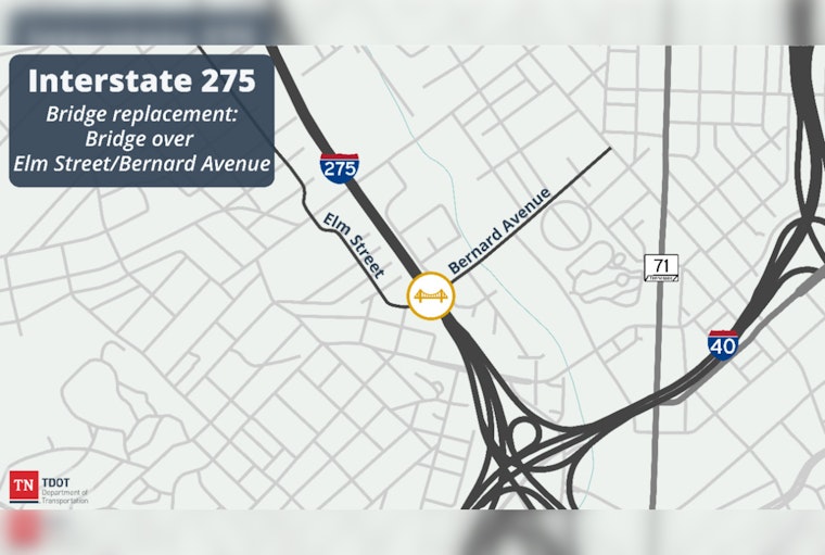 Knoxville Alert: I-275 Nightly Lane Closures for Bridge Work Starting October 13