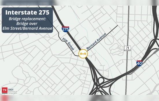 Knoxville Alert: I-275 Nightly Lane Closures for Bridge Work Starting October 13