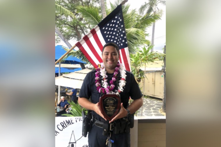 Kona Officer Michael Gusman Recognized as October's Officer of the Month for Compassionate Handling of Crisis