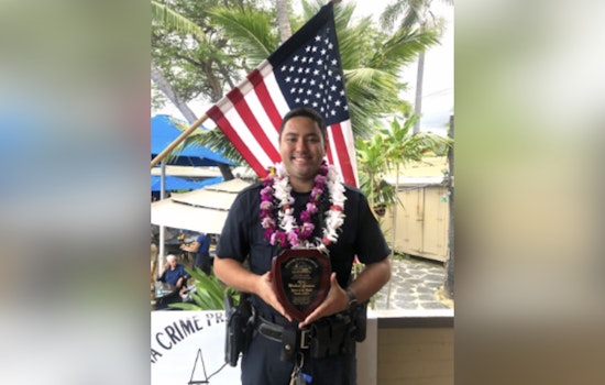 Kona Officer Michael Gusman Recognized as October's Officer of the Month for Compassionate Handling of Crisis