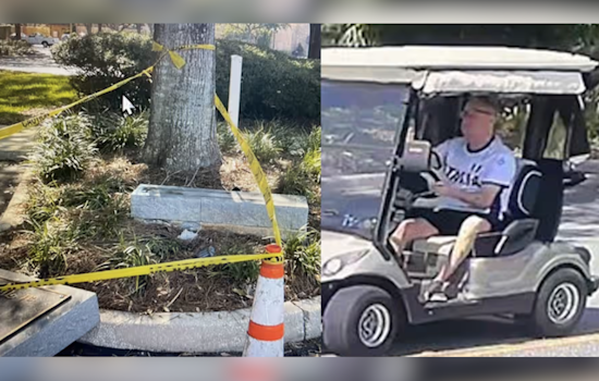 Lady Lake Police Seek Golf Cart Driver After Hit-and-Run Damages Veterans Memorial in The Villages