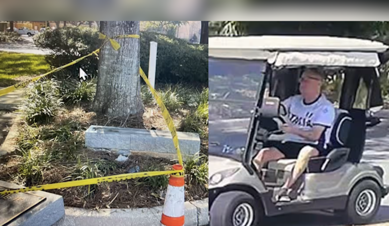 Lady Lake Police Seek Golf Cart Driver After Hit-and-Run Damages Veterans Memorial in The Villages