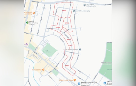Lane Closures in Līhu‘e for Hawaiian Telecom's Fiber Optic Upgrades Starting Oct. 13