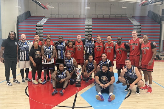 Las Vegas Police Triumph Over Firefighters in Charitable "Battle of the Badges" Basketball Game