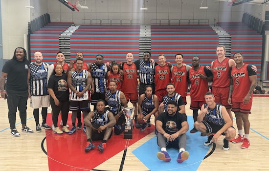 Las Vegas Police Triumph Over Firefighters in Charitable "Battle of the Badges" Basketball Game