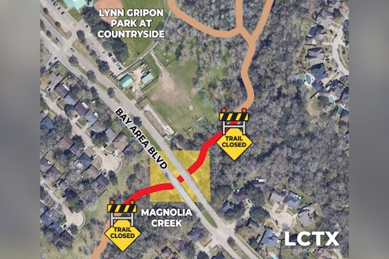 League City Announces Temporary Closure of Trail Segment at Lynn Gripon Park for Repairs