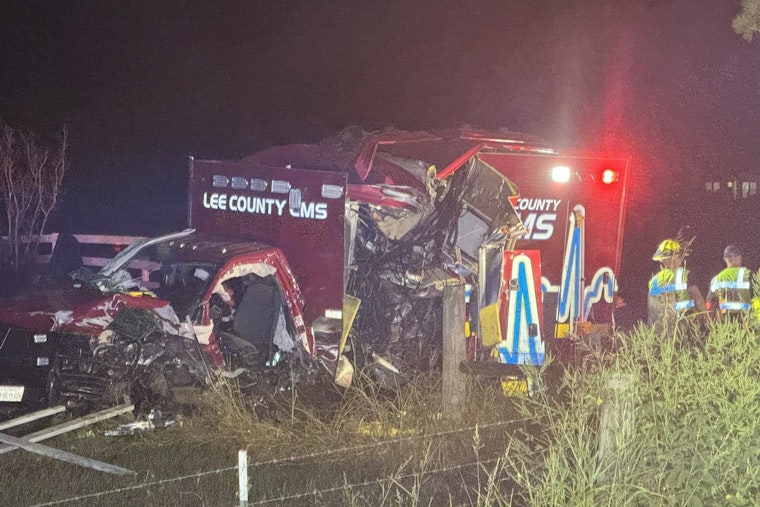 Lee County Ambulance Driver Suffers Medical Emergency, Leading to Crash in Bastrop County