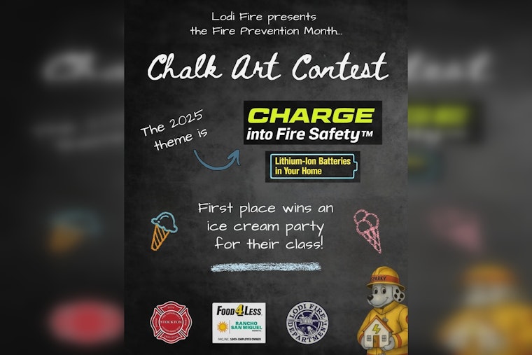 Lodi Fire Department Ignites Creativity with Youth Chalk Art Contest for Fire Safety Awareness