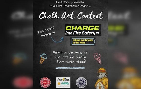 Lodi Fire Department Ignites Creativity with Youth Chalk Art Contest for Fire Safety Awareness