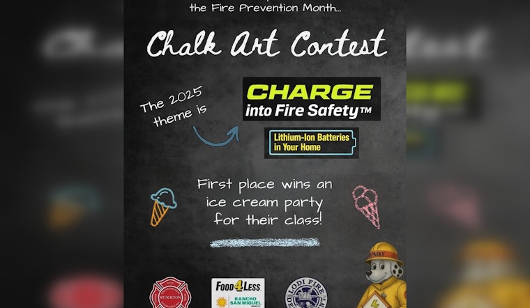 Lodi Fire Department Ignites Creativity with Youth Chalk Art Contest for Fire Safety Awareness