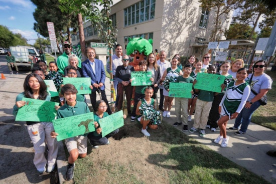 Long Beach Celebrates Clean Air Day with 21 New Trees at Muir Academy as Part of Westside Promise Initiative
