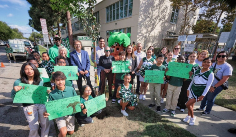 Long Beach Celebrates Clean Air Day with 21 New Trees at Muir Academy as Part of Westside Promise Initiative