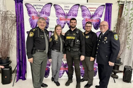 Lorain County Sheriff's Office Honors Sergeant Holmes with Commitment to Service Award During Domestic Violence Awareness Month
