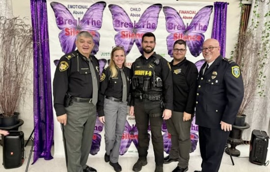 Lorain County Sheriff's Office Honors Sergeant Holmes with Commitment to Service Award During Domestic Violence Awareness Month