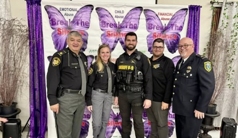Lorain County Sheriff's Office Honors Sergeant Holmes with Commitment to Service Award During Domestic Violence Awareness Month